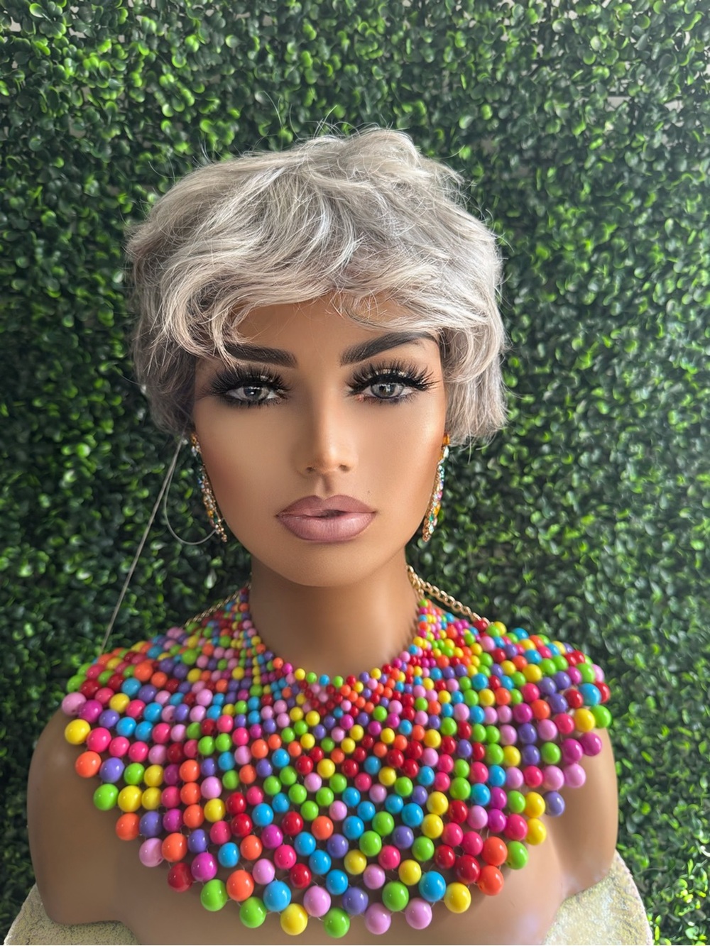 Short Gray Pixie Wig - Stylish Silver-Gray Hair for Women